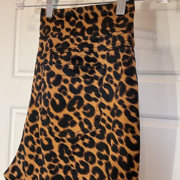 Terra & Sky Brown Animal Print Back Pockets Front faux Pockets 14W - Picture 2 of 5